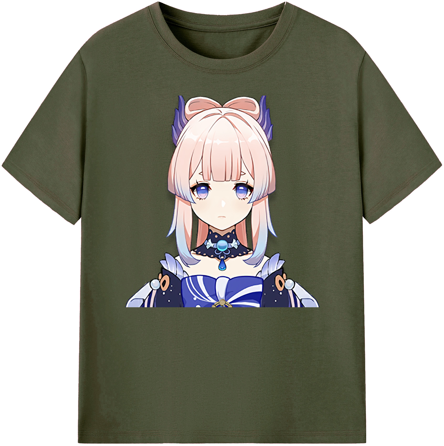 げんし神 珊瑚宮心海 サンゴノミヤ・ココミ genshin Sangonomiya Kokomi 綿100％ メンズ半袖Tシャツ｜肌触りやわらか＆通気性